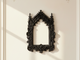Gothic Mirror Frame: Cathedral Wall Niche - Handcrafted in Matte Black PLA