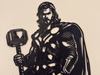 Artă de perete Thor Marvel imprimată 3D - PLA durabil