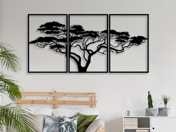 Decor de perete personalizat, din PLA, imprimat 3D, cu tematică arborescentă