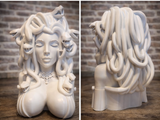 Elegantly Printed Medusa Bust - Handcrafted in PLA