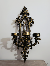 Veioză de perete gotică elegantă din PLA pentru lumânări tip tealight - 3 suporturi