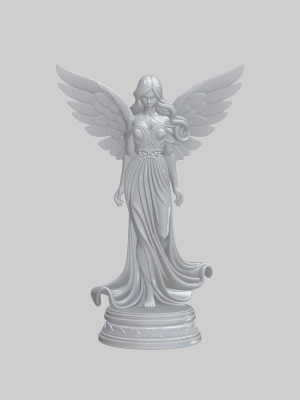 PLA Angel of Fairy: Elegant 3D Printed Guardian Angel Figurine