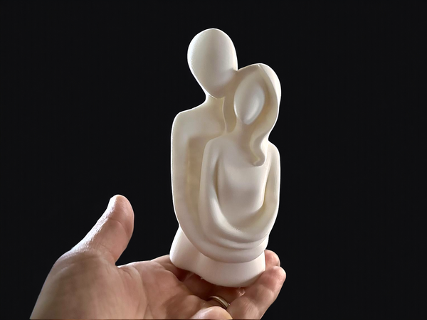 PLA 3D Printed Modern Design Ornaments - Abstract Lovers Sculpture