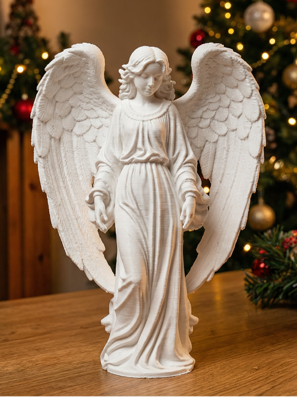 Elegant PLA Angel Woman Christmas Decoration