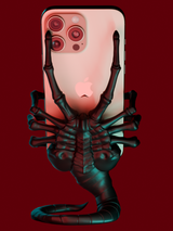 Suport de telefon durabil din PLA, model Alien Facehugger - Compatibil cu toate telefoanele