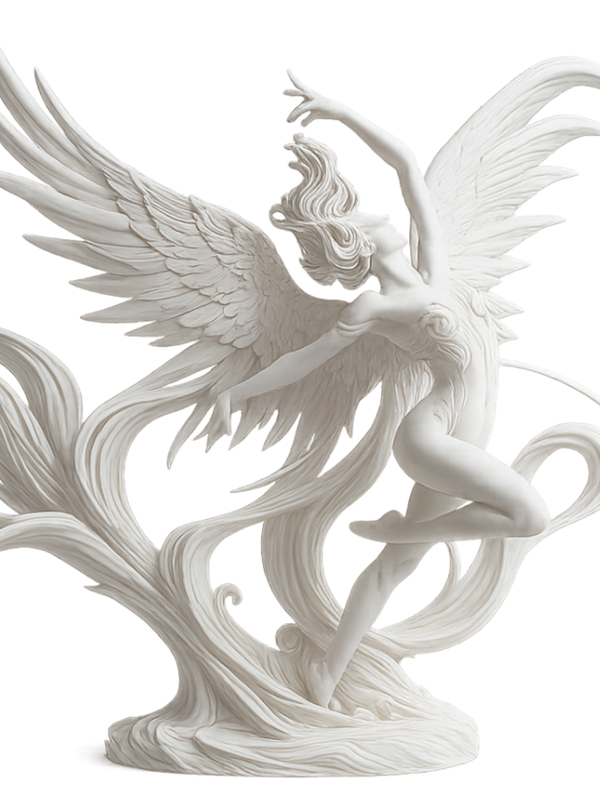 Ethereal Wings: PLA Celestial Wind Dancer 3D Printed Sculpture