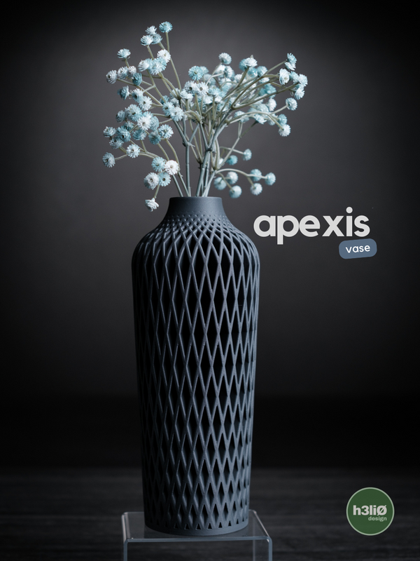 Apexis Vase - Modern Minimalist 3D Printed PLA Decor