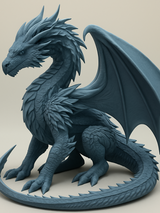Figurină Dragon Gardian Epic - Model PLA Printat 3D cu Detalii Înalte