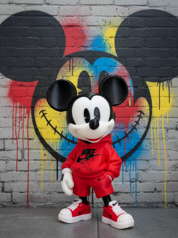 Mickey Mouse Urban Figurine - Handcrafted in PLA