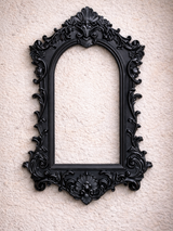 Ramă elegantă arcuită gotică ornamentată din PLA - Decor baroc de perete
