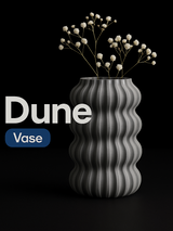 Vază Dune: Vază PLA imprimată 3D modernă și elegantă