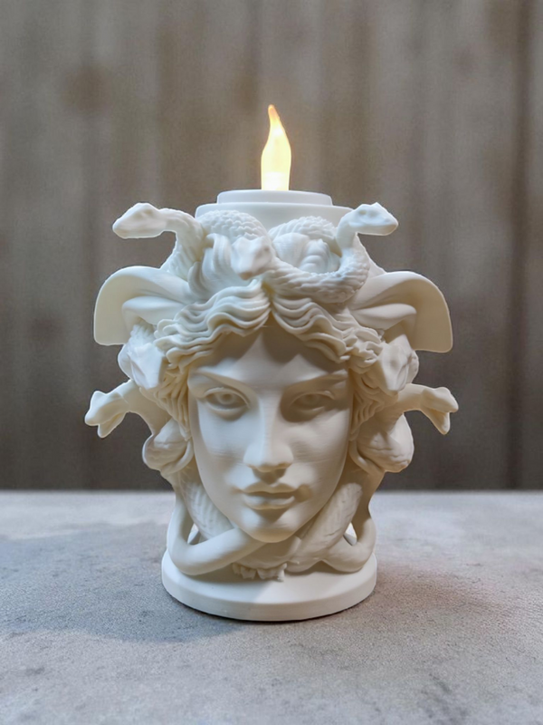 Medusa Candle Holder – Mythological Elegance