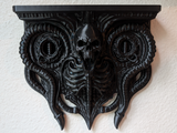 Eerie XL Biohorror Wall Shelf - PLA Printed Giger Style Display Mount