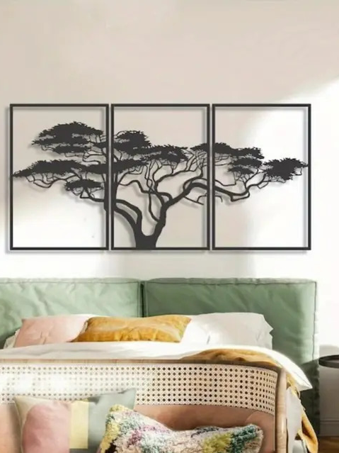 Decor de perete personalizat, din PLA, imprimat 3D, cu tematică arborescentă