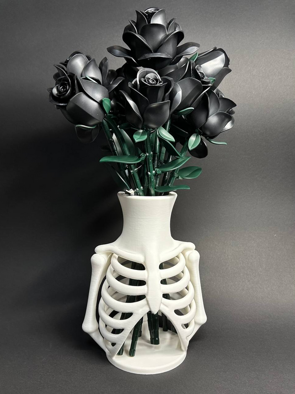 The Bone Vase - Dark Elegance in 3D Printed PLA
