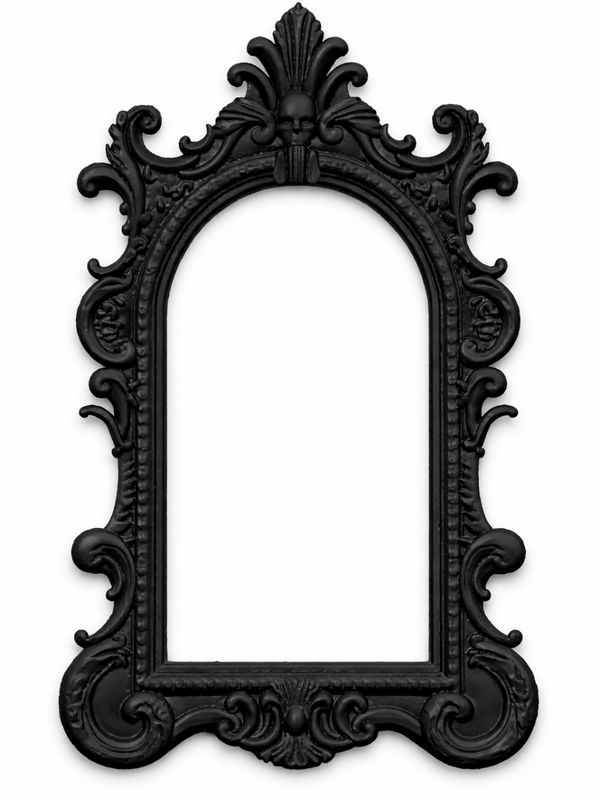 Gothic Skull Picture Frame in PLA - Baroque Memento Mori 3D Print