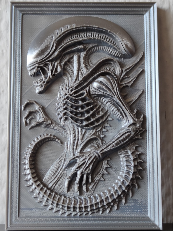 Alien Xenomorph 3D Printed Figurine in High-Quality PLA