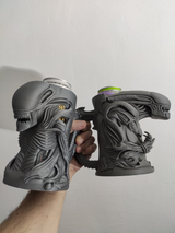 Suport Xenomorph pentru cutii de băutură - Pahar de bere artizanal din PLA (compatibil UE și 12 oz)