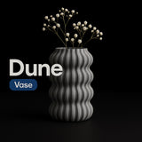 Vază Dune: Vază PLA imprimată 3D modernă și elegantă