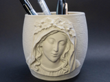 Organizator de birou/Jardinieră PLA Sfânta Fecioară Maria – Imprimare 3D realizată manual