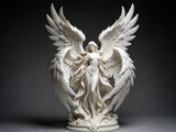 Statuietă Înger Păzitor Imprimată 3D - Artizanat Manual PLA
