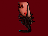 Suport de telefon durabil din PLA, model Alien Facehugger - Compatibil cu toate telefoanele