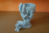 Vază-mână ciupercă PLA - Decor imprimat 3D complex