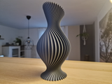 Vază decorativă PLA - Design bicolor bleumarin și verde oliv