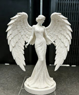 Statuetă Înger din PLA Alb – Artă Personalizată Imprimată 3D