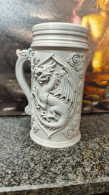 Halbă de bere PLA Drachenkrug: Halba de bere epică, fantastică, cu relief detaliat de dragon