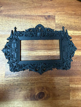Elegance Redefined: Baroque Wall Frame in Black PLA