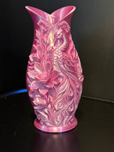 Stunning Deep Blue PLA Peacock Floral Vase - Elegant Home Decor