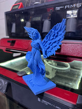 Sculptură elegantă Înger Zână cu Aripi Curgătoare - Realizată manual din PLA