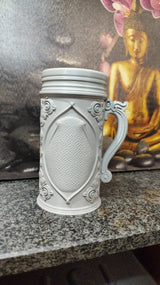 Halbă de bere PLA Drachenkrug: Halba de bere epică, fantastică, cu relief detaliat de dragon