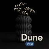 Vază Dune: Vază PLA imprimată 3D modernă și elegantă