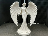 Statuetă Înger din PLA Alb – Artă Personalizată Imprimată 3D