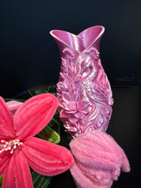 Stunning Deep Blue PLA Peacock Floral Vase - Elegant Home Decor