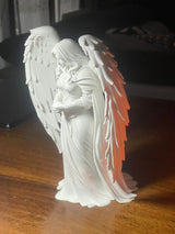 Înger Păzitor - Statuetă imprimată 3D din PLA, cu Aripi Impunătoare