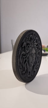 Handcrafted PLA Medusa Relief Sculpture - 3D Printed Wall Art